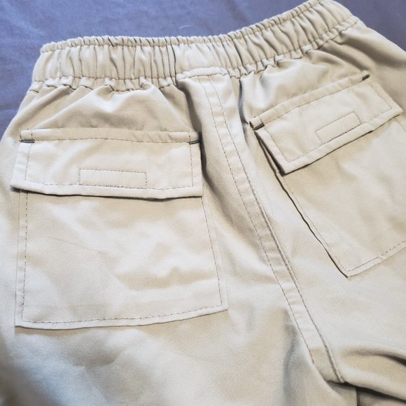 Lined Khaki Pants Velcro Zipper Pockets Elastic Waist 6-12 Month Size Baby Gap - Picture 6 of 8